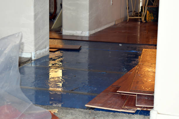 Professional Water Damage Restoration technician working in Carmel, ME